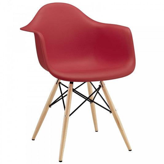 Pyramid Dining Armchair, Red