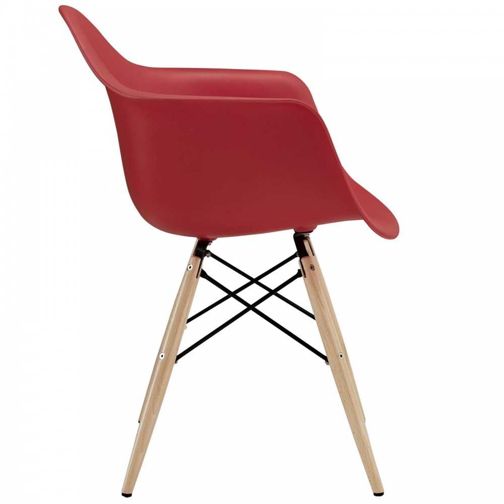 Pyramid Dining Armchair, Red