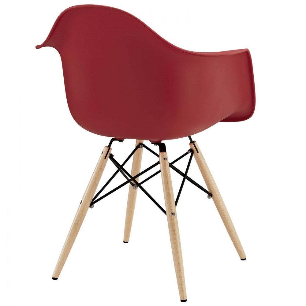 Pyramid Dining Armchair, Red
