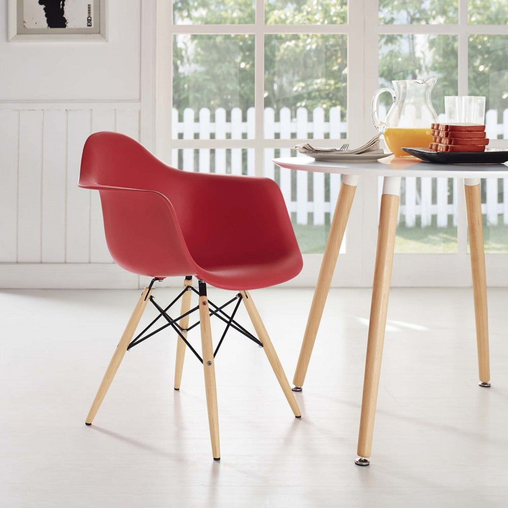 Pyramid Dining Armchair, Red