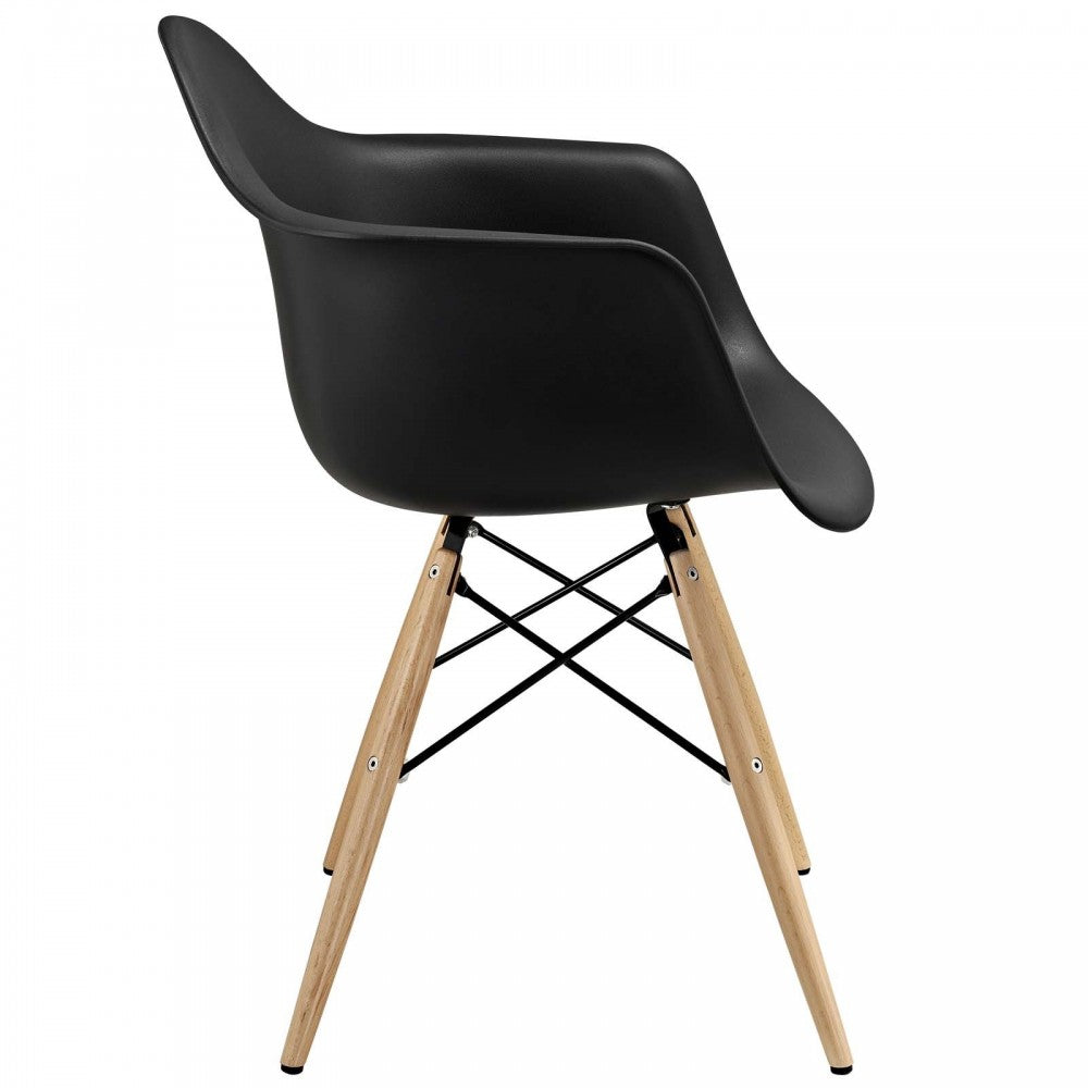 Pyramid Dining Armchair Set of 2, Black