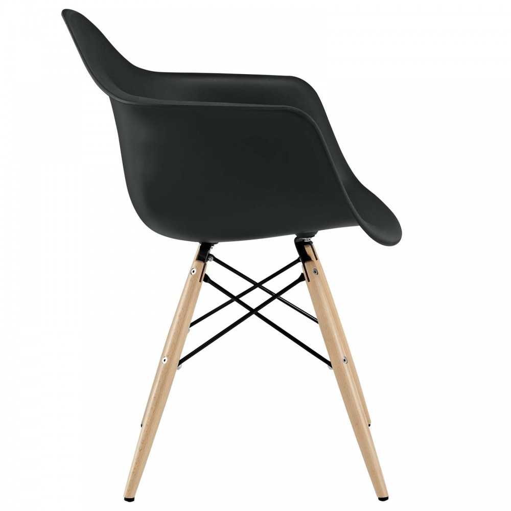 Pyramid Dining Armchair, Black