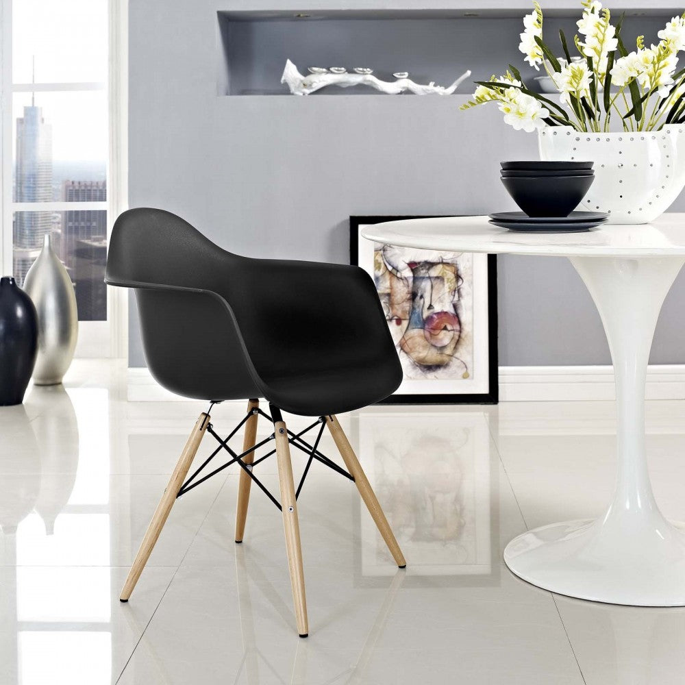 Pyramid Dining Armchair, Black
