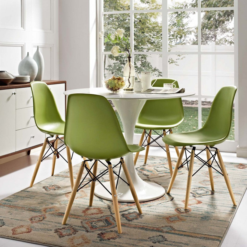 Pyramid Dining Side Chair, Light Green
