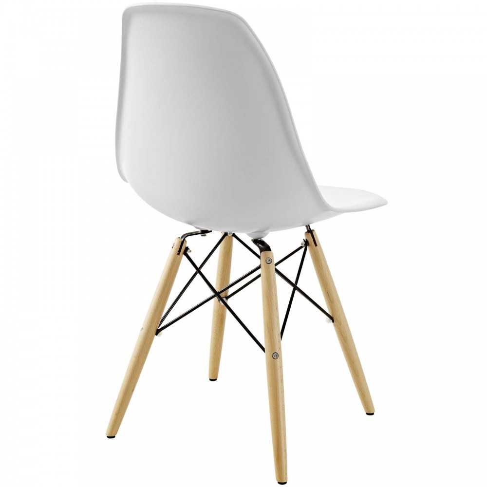 Pyramid Dining Side Chair, White