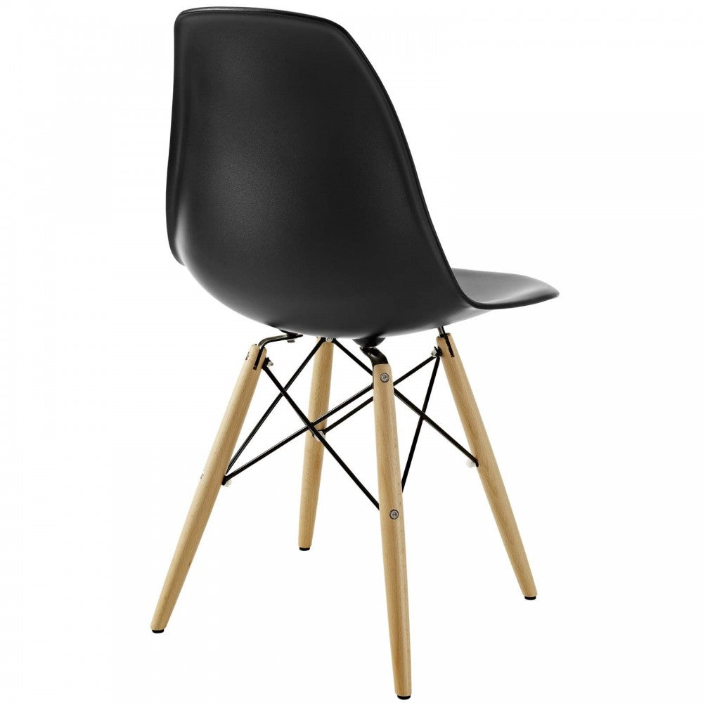 Pyramid Dining Side Chair, Black
