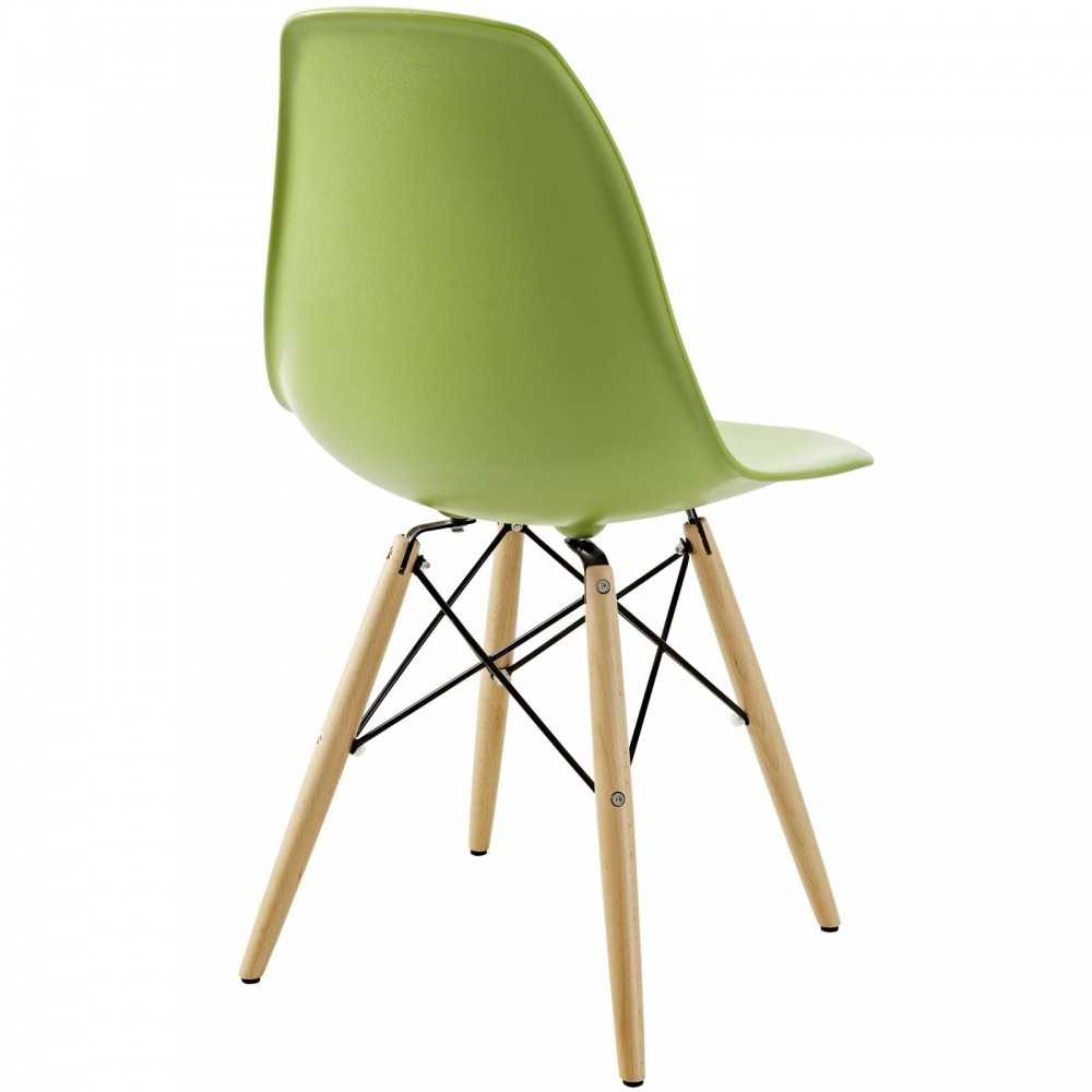 Pyramid Dining Side Chairs Set of 2, Light Green