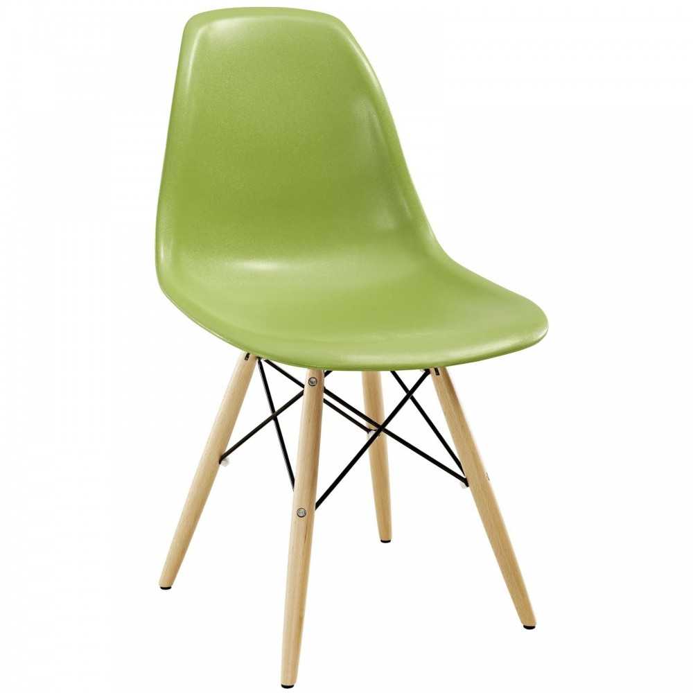 Pyramid Dining Side Chairs Set of 2, Light Green