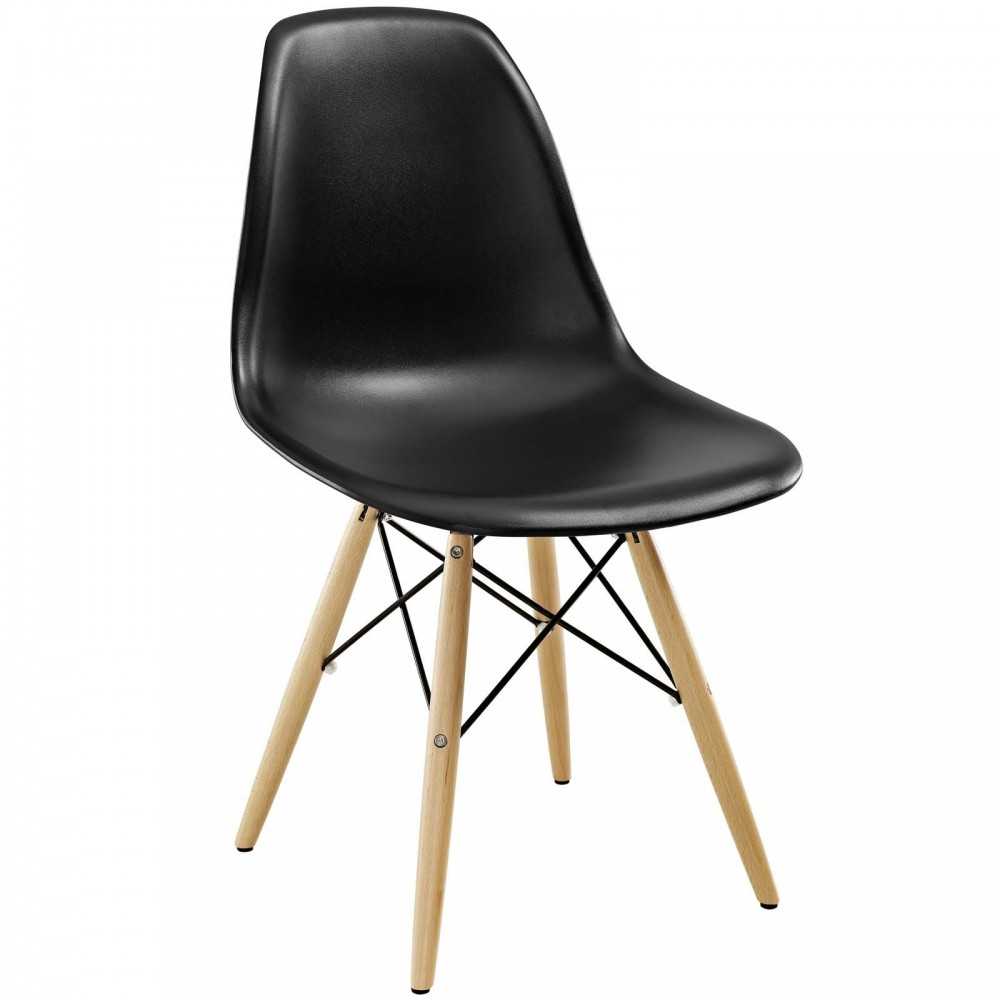 Pyramid Dining Side Chairs Set of 2, Black
