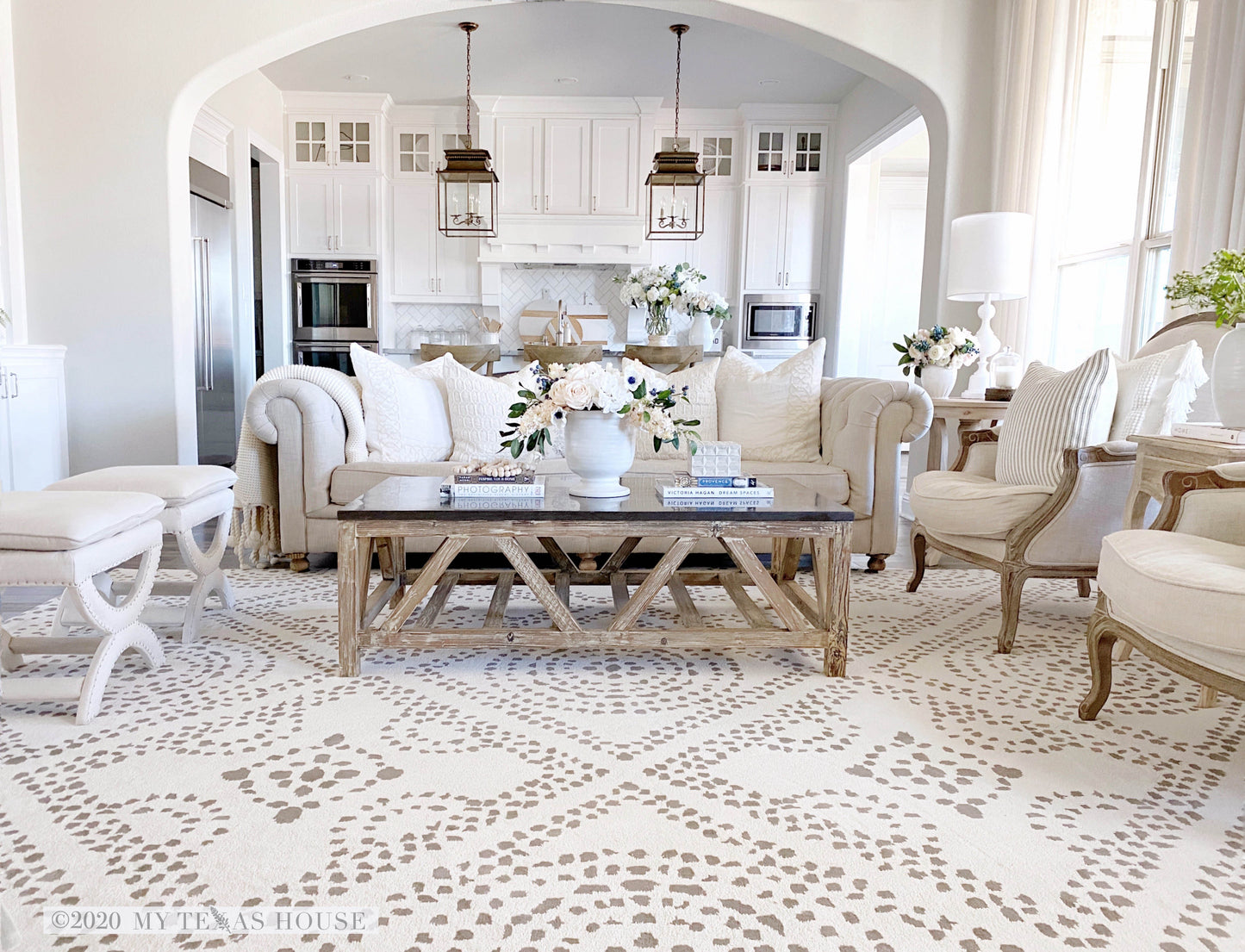 My Texas House by Orian Camille Natural 63"X90"