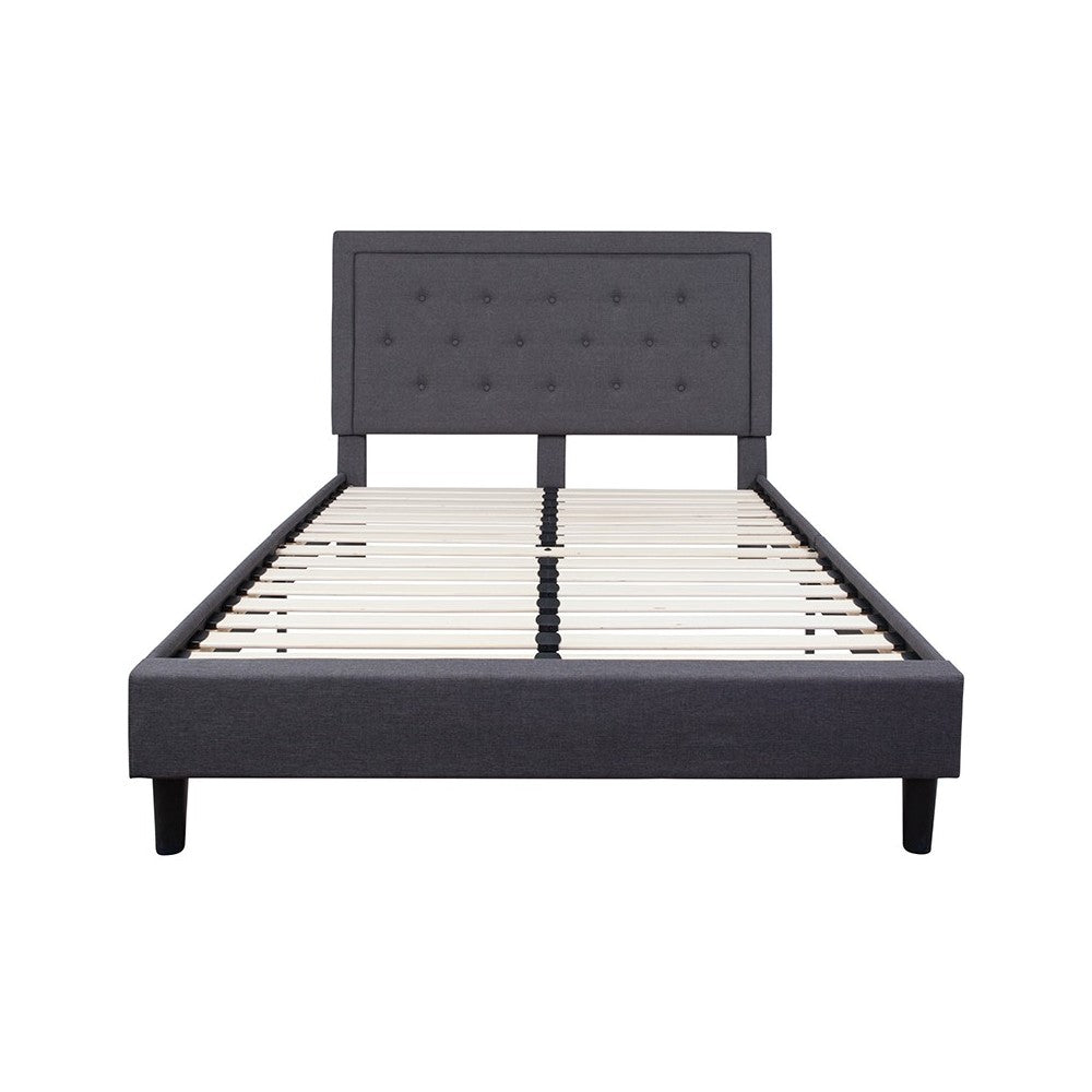 Queen Platform Bed | Queen Size Platform Bed Frame with Headboard