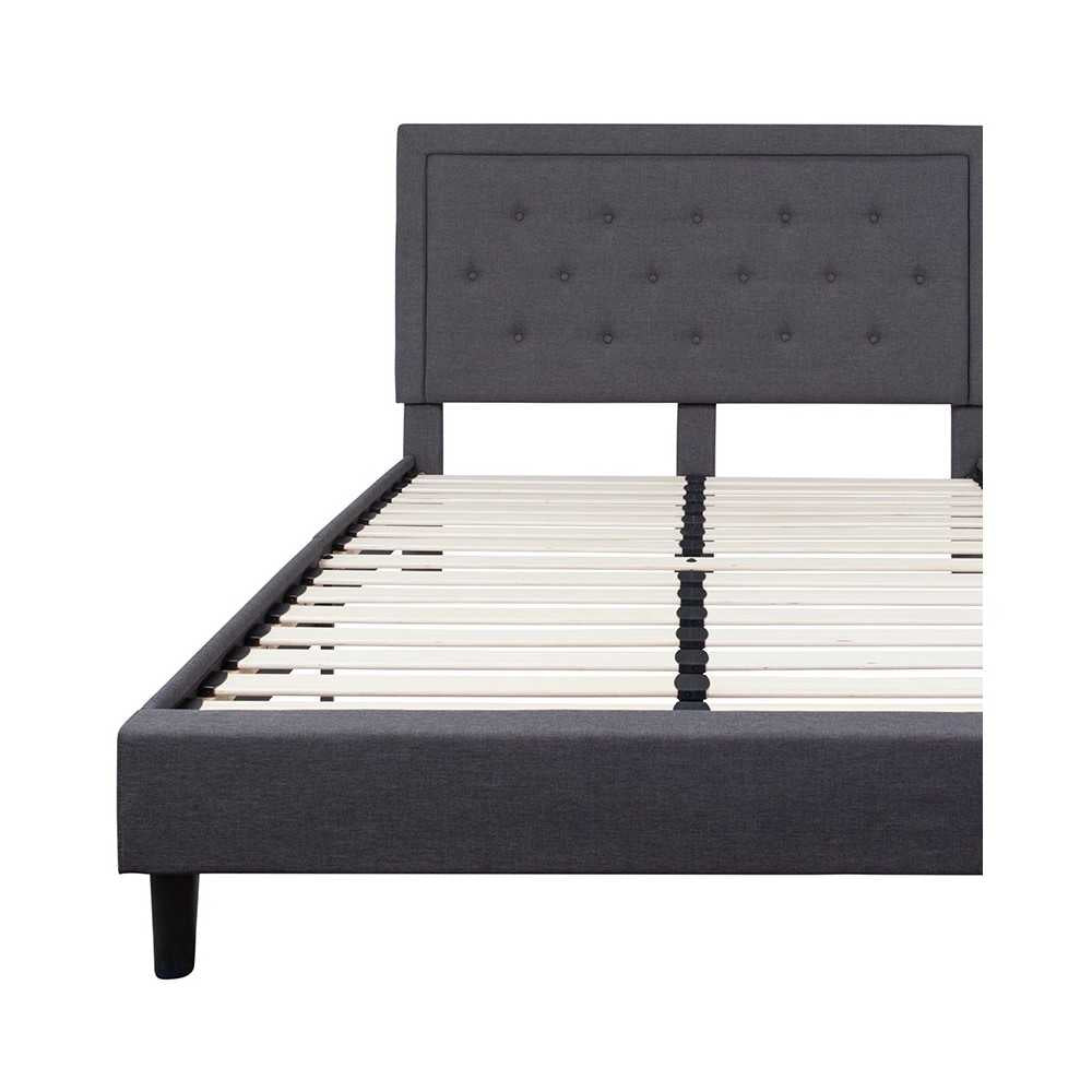 Queen Platform Bed | Queen Size Platform Bed Frame with Headboard