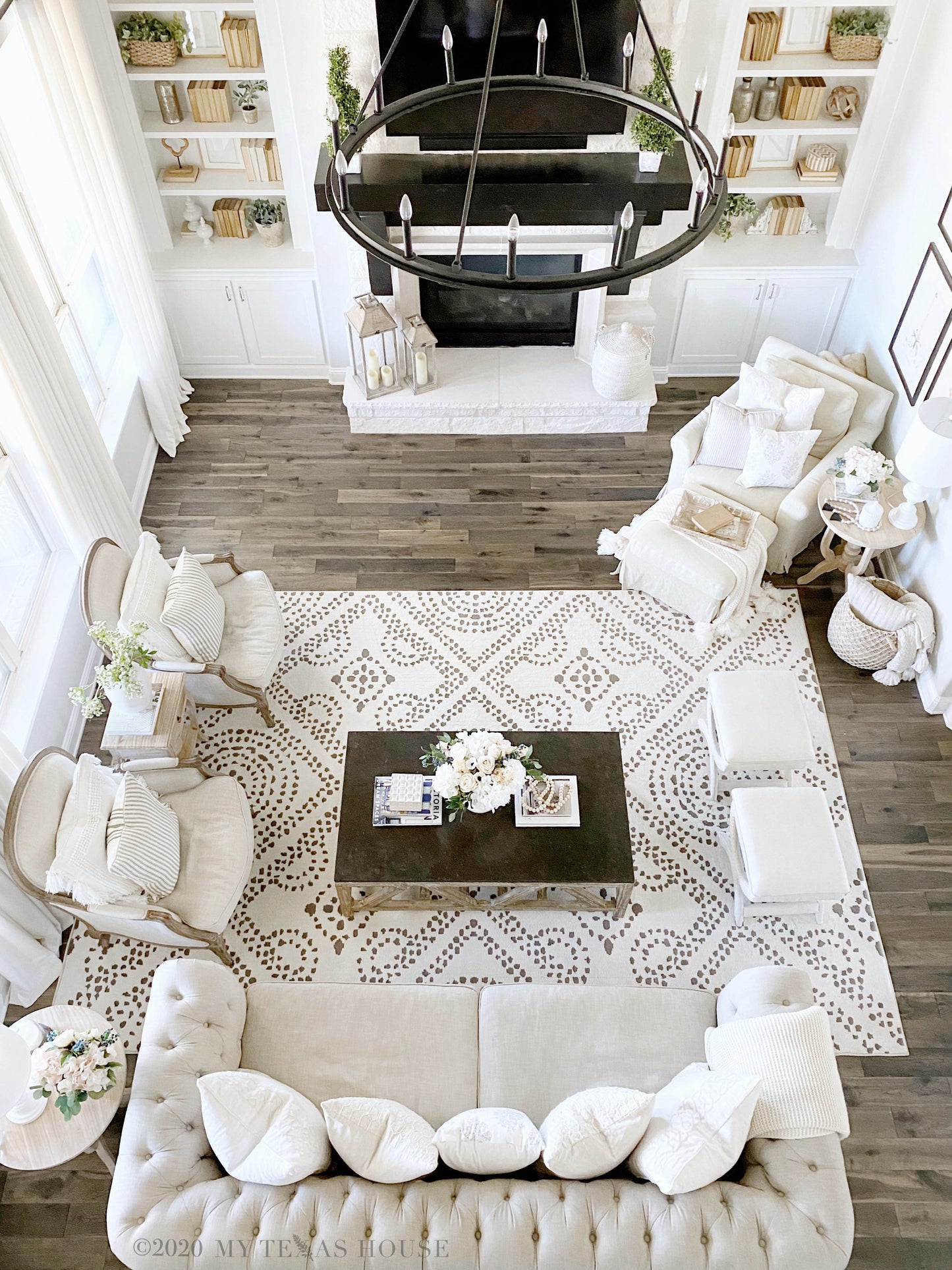 My Texas House by Orian Camille Natural 63"X90"