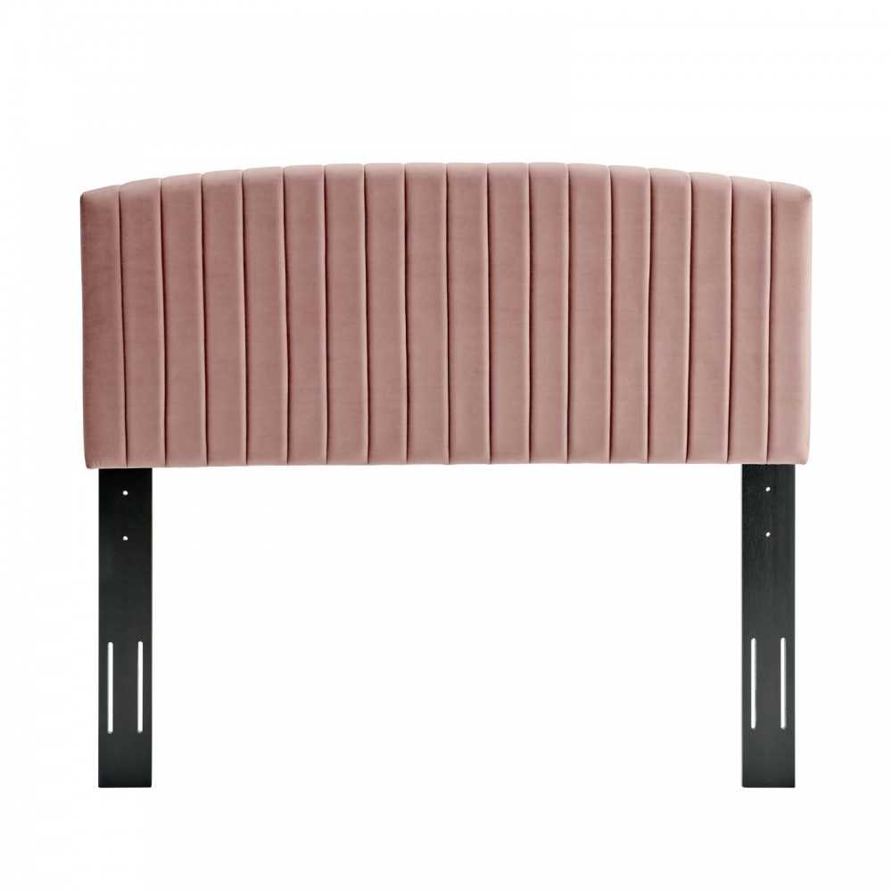 Rebecca Performance Velvet Full / Queen Headboard, Dusty Rose