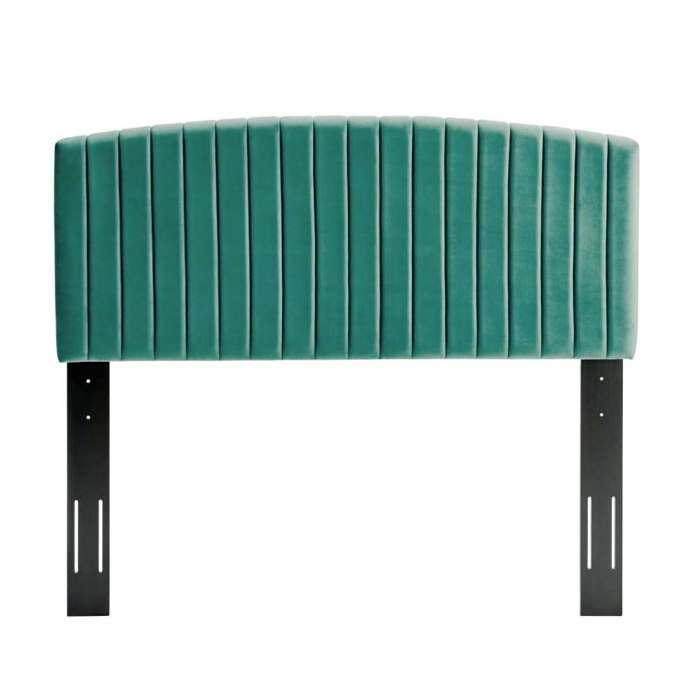 Rebecca Performance Velvet Full / Queen Headboard, Teal