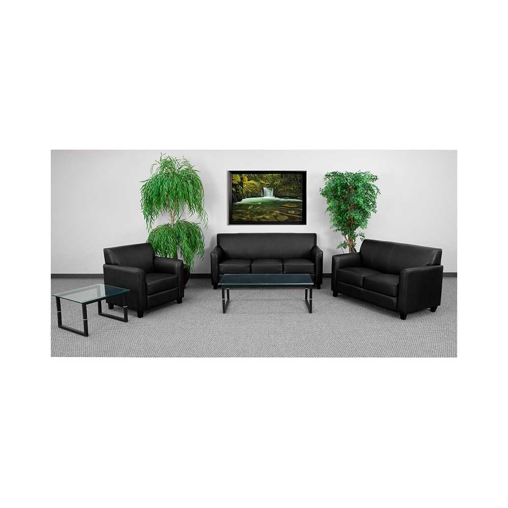 Reception Set in Black LeatherSoft