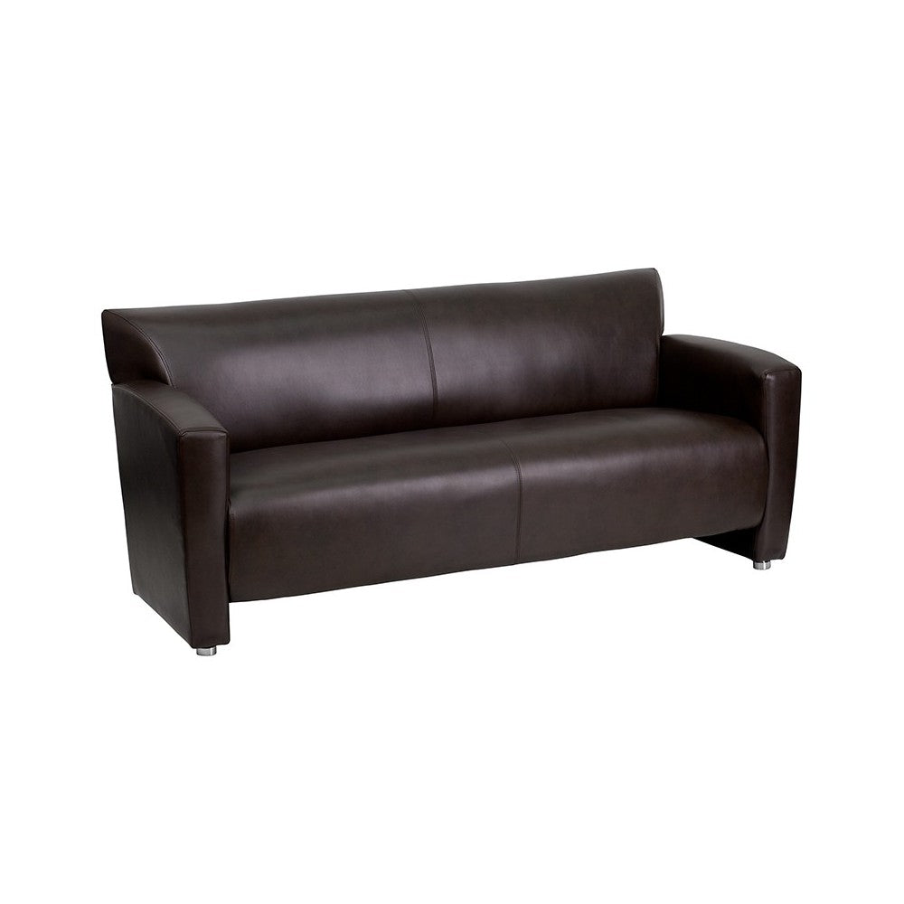 Reception Set in Brown LeatherSoft