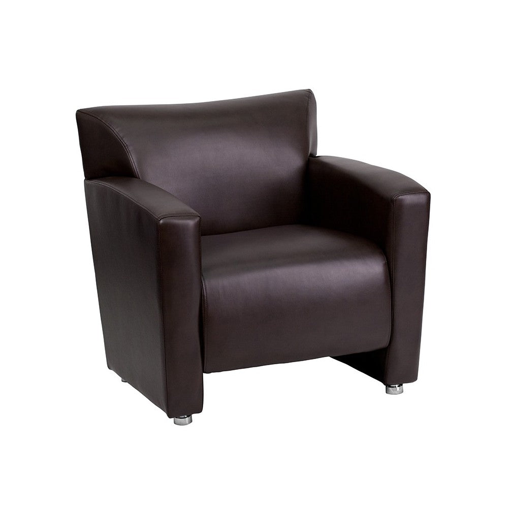 Reception Set in Brown LeatherSoft