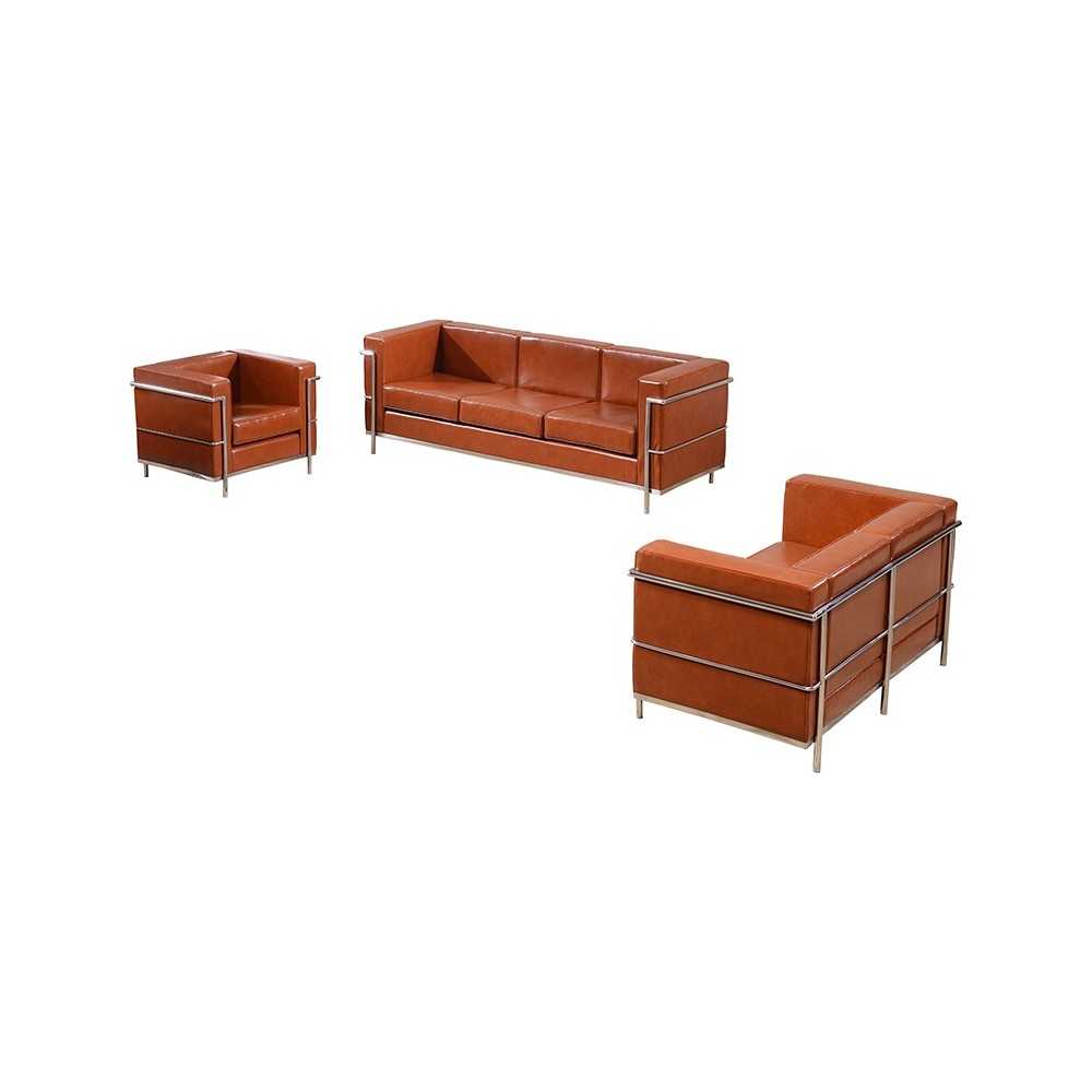 Reception Set in Cognac LeatherSoft