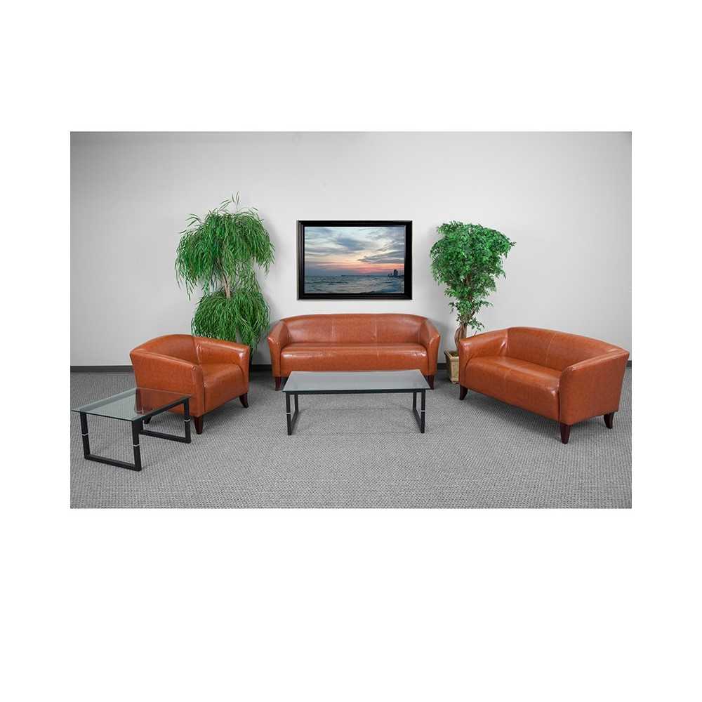 Reception Set in Cognac LeatherSoft