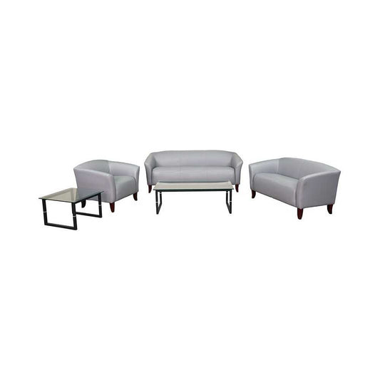 Reception Set in Gray LeatherSoft