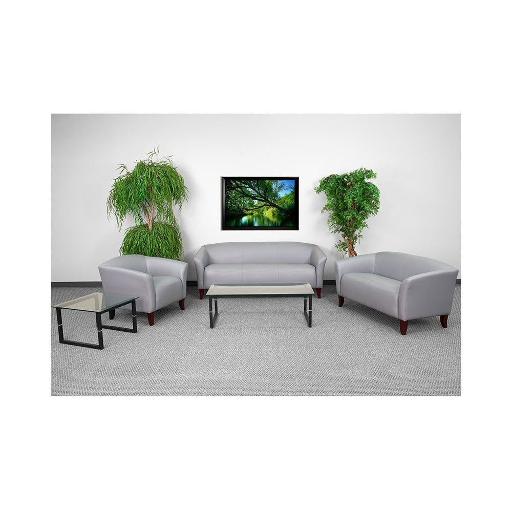 Reception Set in Gray LeatherSoft