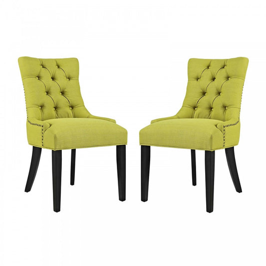 Regent Dining Side Chair Fabric Set of 2, Wheatgrass