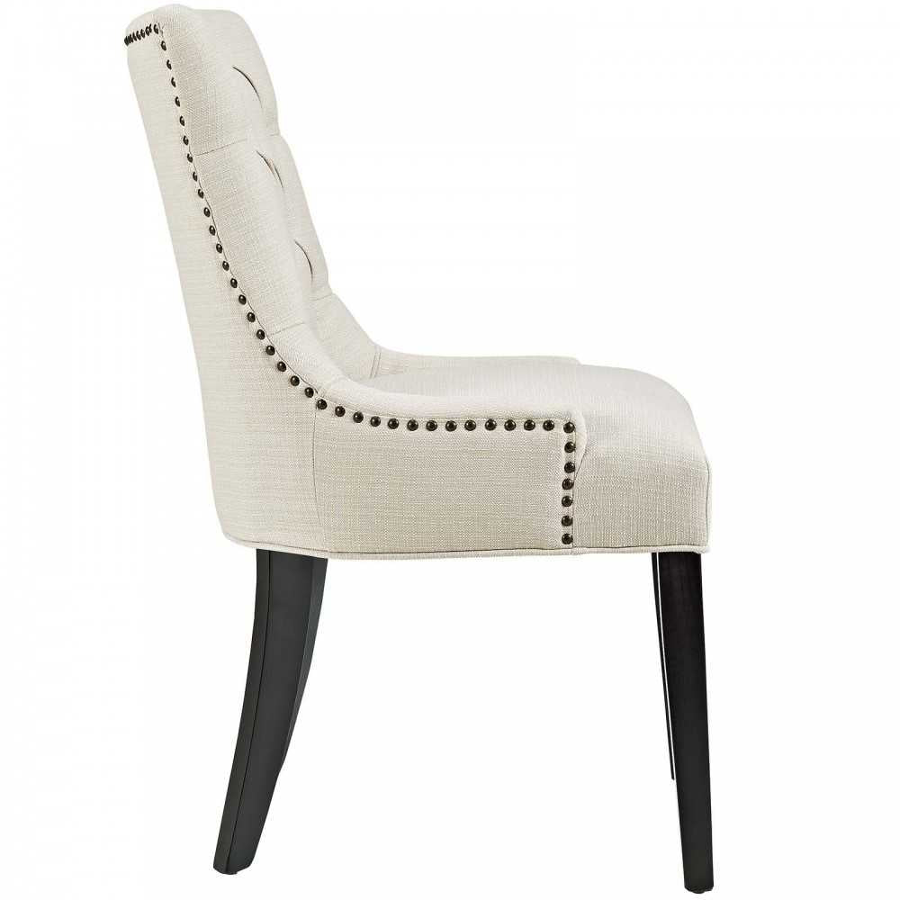 Regent Dining Side Chair Fabric Set of 2, Beige