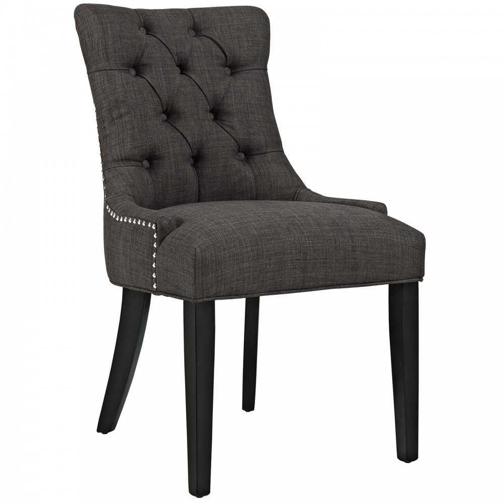 Regent Dining Side Chair Fabric Set of 2, Brown