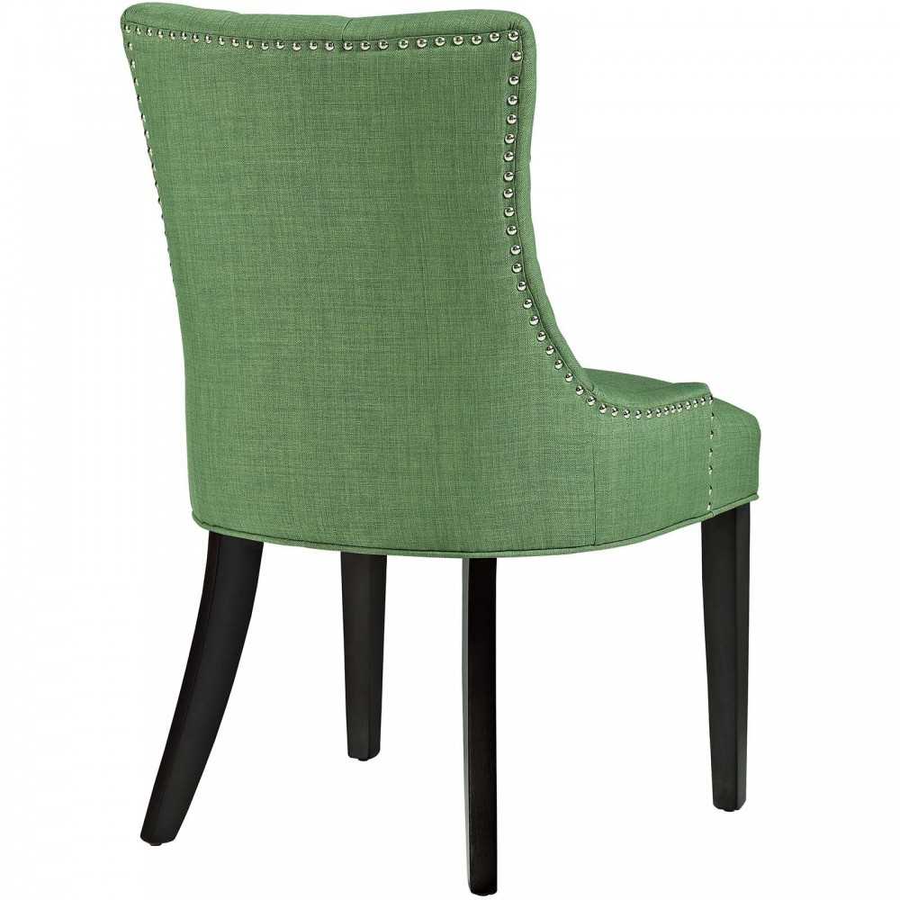 Regent Dining Side Chair Fabric Set of 2, Green