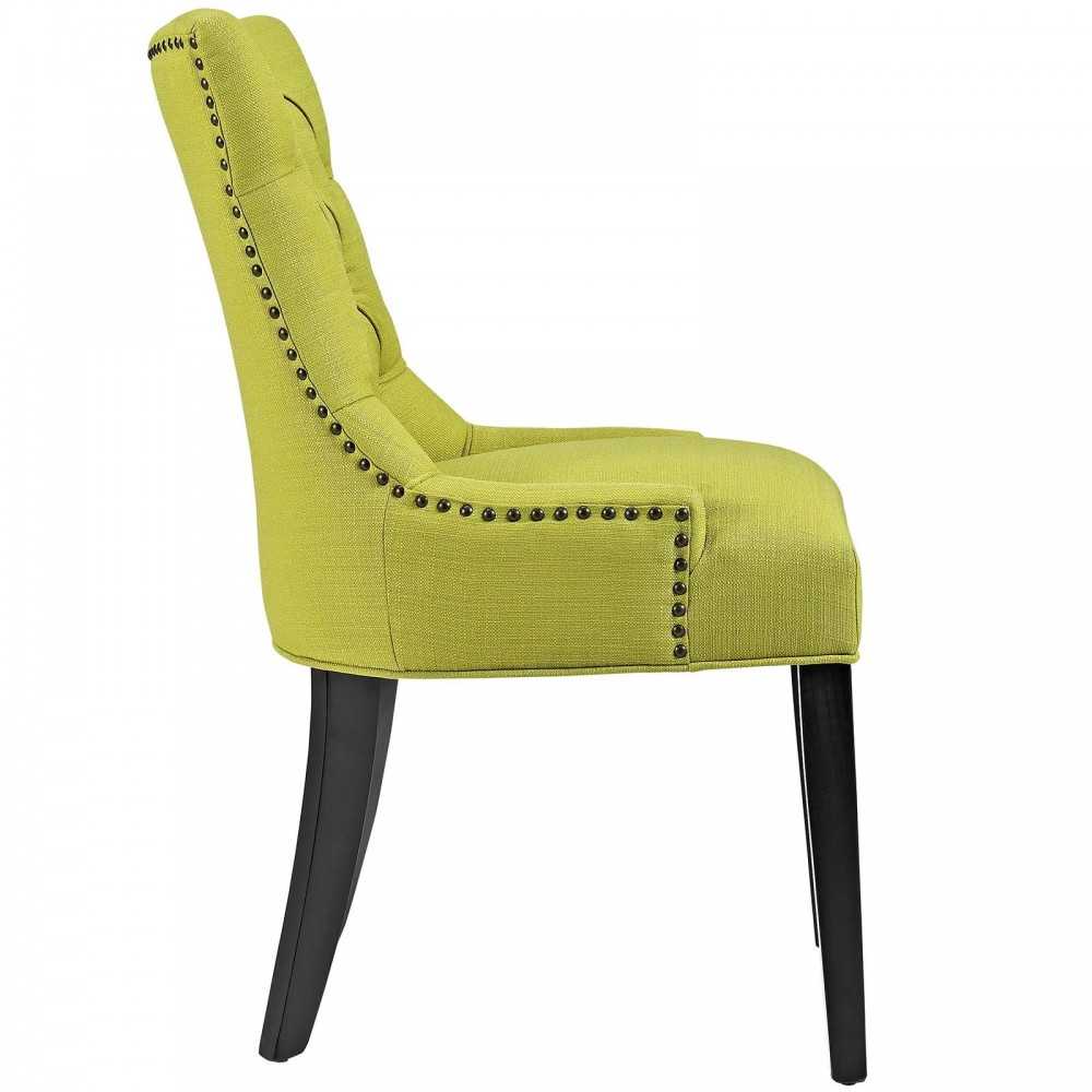 Regent Tufted Fabric Dining Side Chair, Wheatgrass