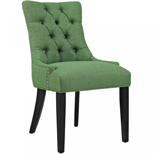 Regent Tufted Fabric Dining Side Chair, Kelly Green