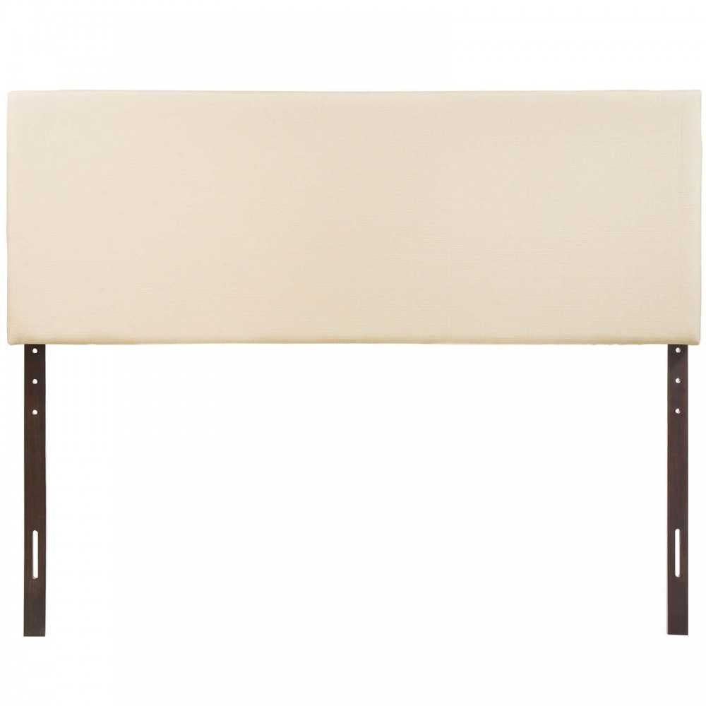 Region King Upholstered Fabric Headboard, Ivory