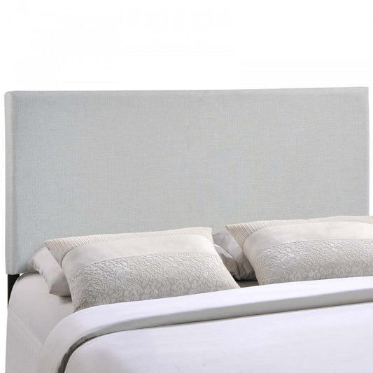 Region King Upholstered Fabric Headboard, Sky Gray