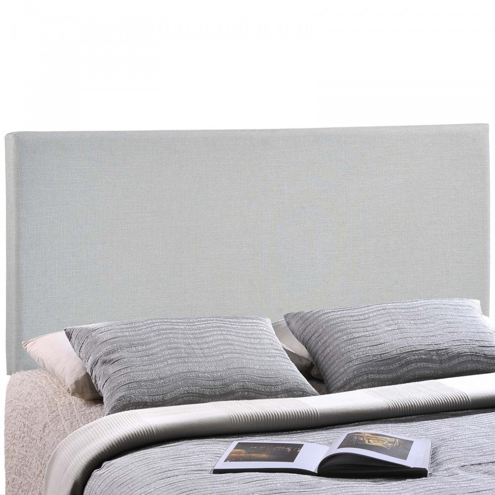 Region King Upholstered Fabric Headboard, Sky Gray