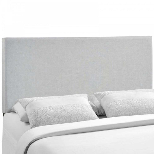 Region Queen Upholstered Headboard, Sky Gray