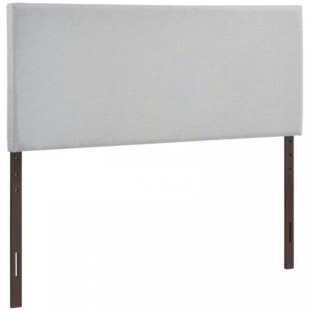 Region Queen Upholstered Headboard, Sky Gray