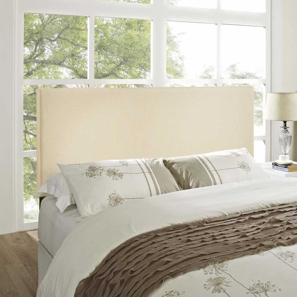 Region Queen Upholstered Headboard, Ivory