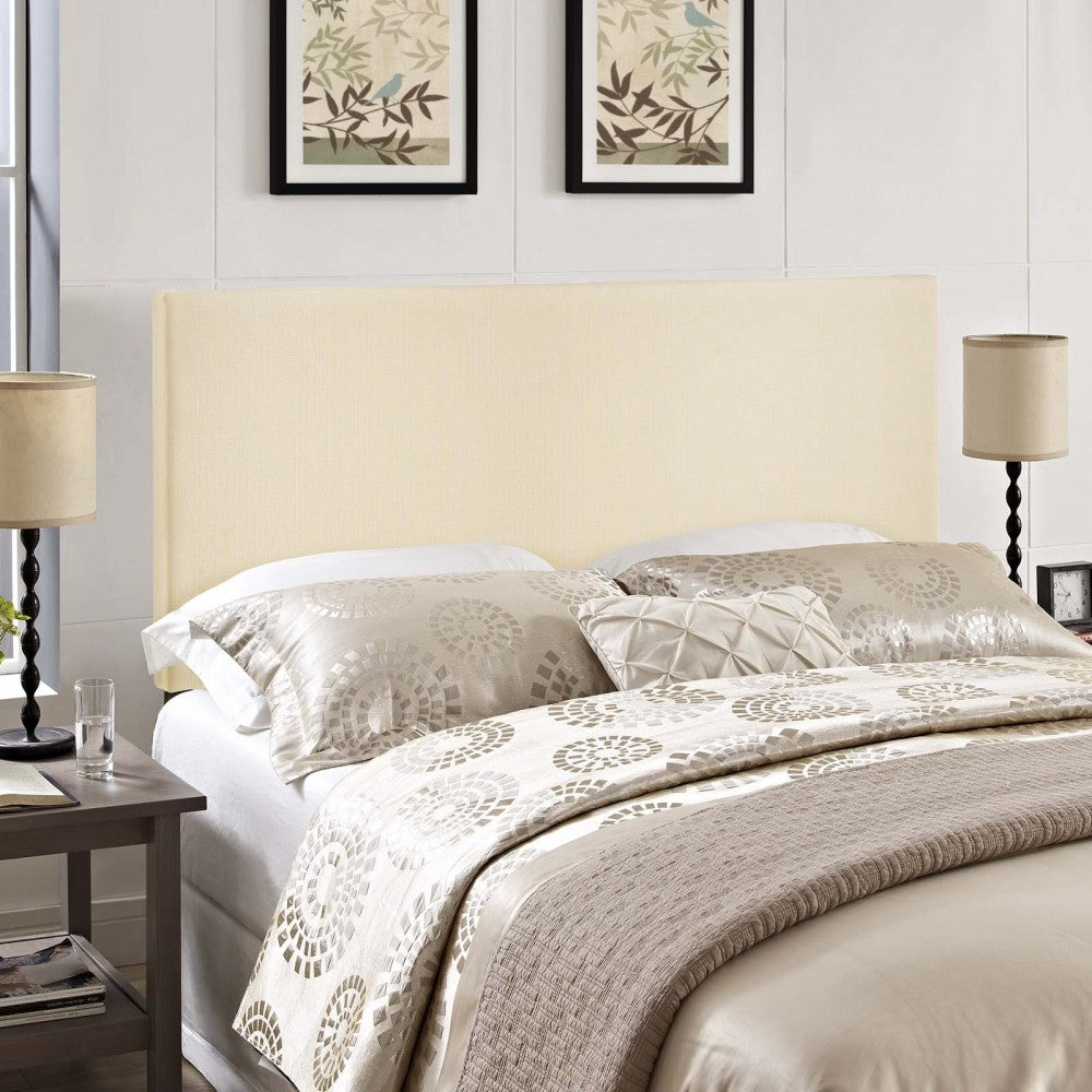 Region Queen Upholstered Headboard, Ivory
