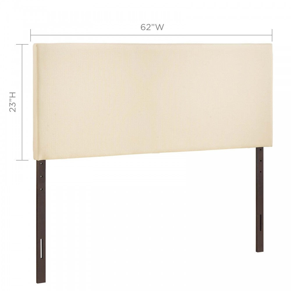 Region Queen Upholstered Headboard, Ivory