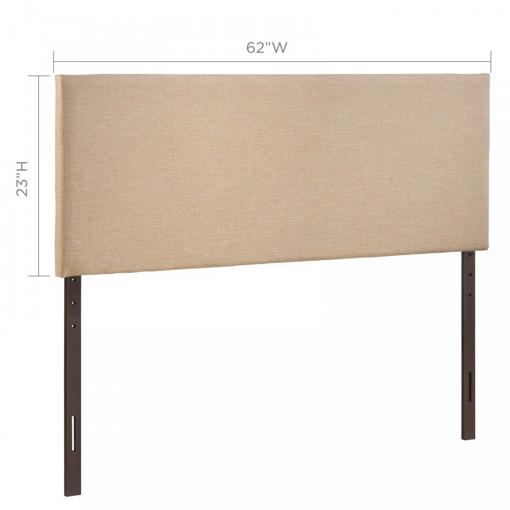 Region Queen Upholstered Headboard, Cafe