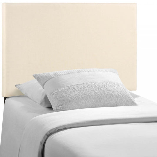 Region Twin Upholstered Fabric Headboard, Ivory