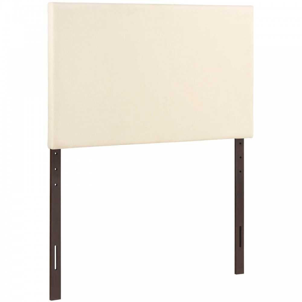 Region Twin Upholstered Fabric Headboard, Ivory
