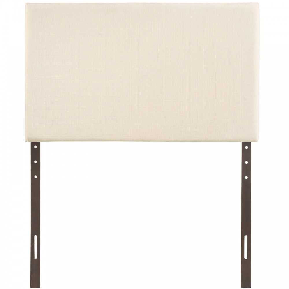 Region Twin Upholstered Fabric Headboard, Ivory