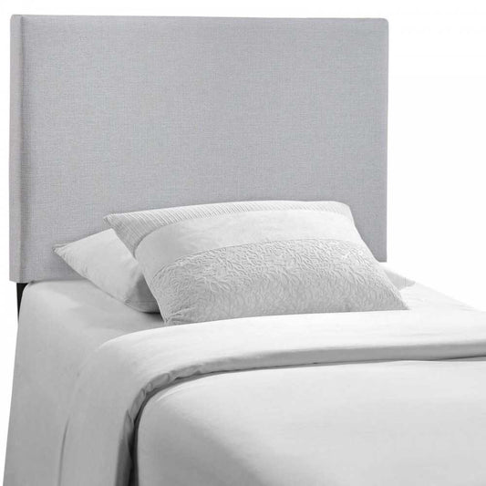 Region Twin Upholstered Fabric Headboard, Sky Gray