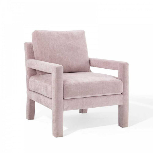 Rehearse Crushed Performance Velvet Armchair, Pink