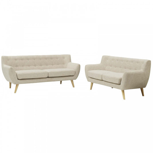 Remark 2 Piece Living Room Set, Beige, EEI-1785-BEI-SET