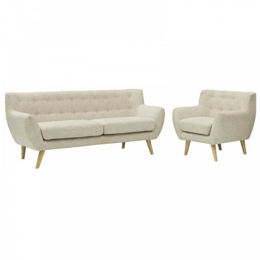 Remark 2 Piece Living Room Set, Beige, EEI-1784-BEI-SET