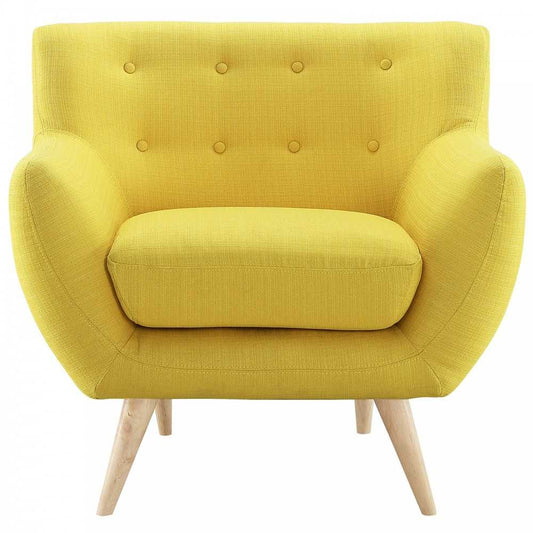 Remark Upholstered Fabric Armchair, Sunny