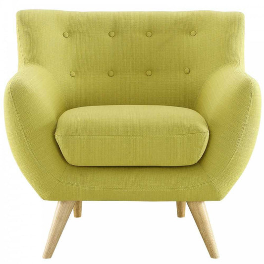 Remark Upholstered Fabric Armchair, Wheatgrass